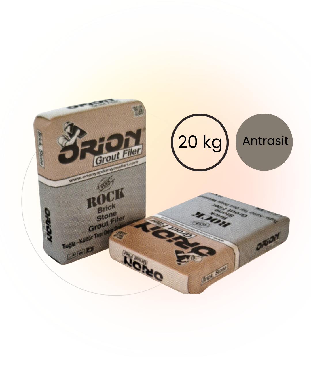 Orion Grout Filer Derz Dolgusu Antrasit 20 kg