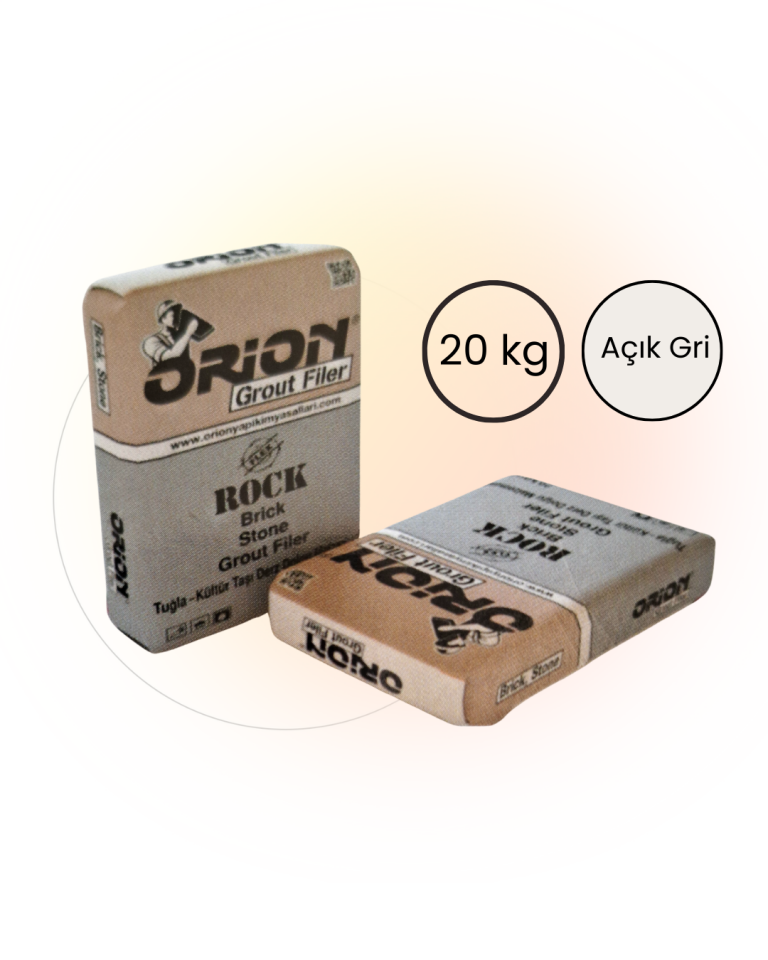 Orion Grout Filer Derz Dolgusu Açık Gri 20 kg